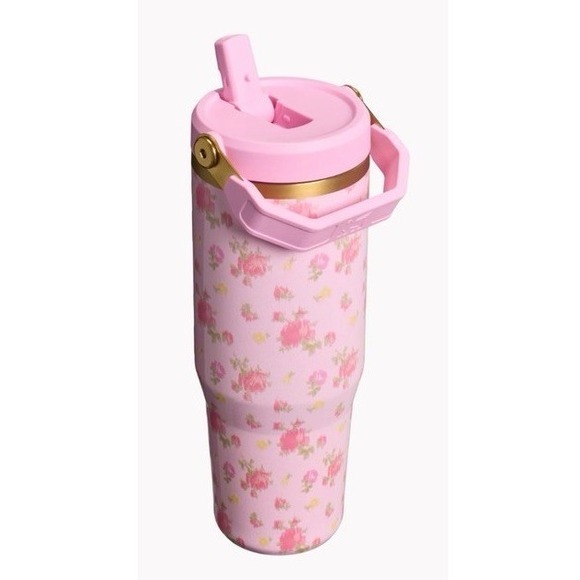 Stanley 1913 x LoveShackFancy IceFlow Flip Straw Tumbler IBIZA 30 OZ New - Picture 2 of 3
